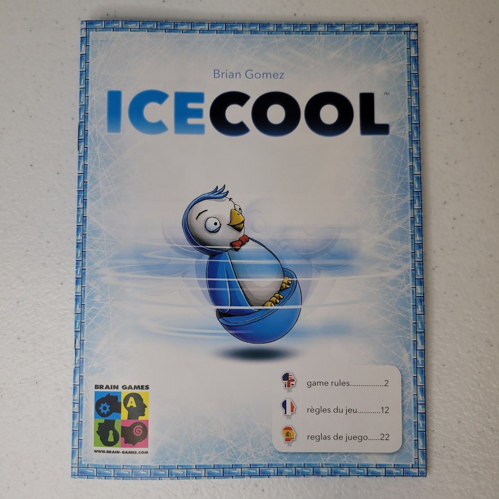 Brain Games ICECOOL Board Game‎ Instruction Manual Rulebook 2016
